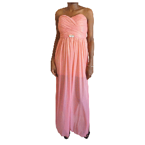 Teeze Me Juniors' Ruched Chiffon Sweetheart Gown