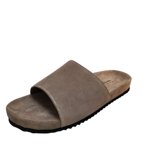 The Mens Store at Bloomingdales Mens Shoes Slide Comfort Sandals Stone Suede 10M from Affordable Designer Brands