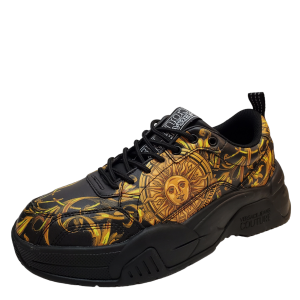 Versace Jeans Couture Mens Shoes Stargaze Sneakers 8M US 41 EU Black Gold from Affordable Designer Brands