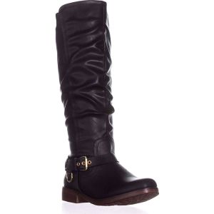 XOXO Mauricia Calf Riding Tall Boots Black 5M from Affordabledesignerbrands.com