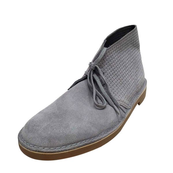 Clarks Men's Bushacre 2 Grey Suede Chukka Boots 11.5 M Designer Brands | Affordable Brands