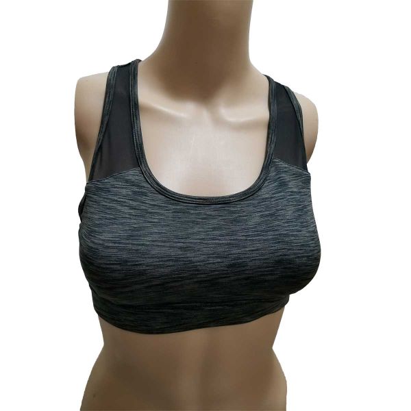 Ideology Open-Back Mid-Impact Sports Bra Black Small Affordable Designer  Brands