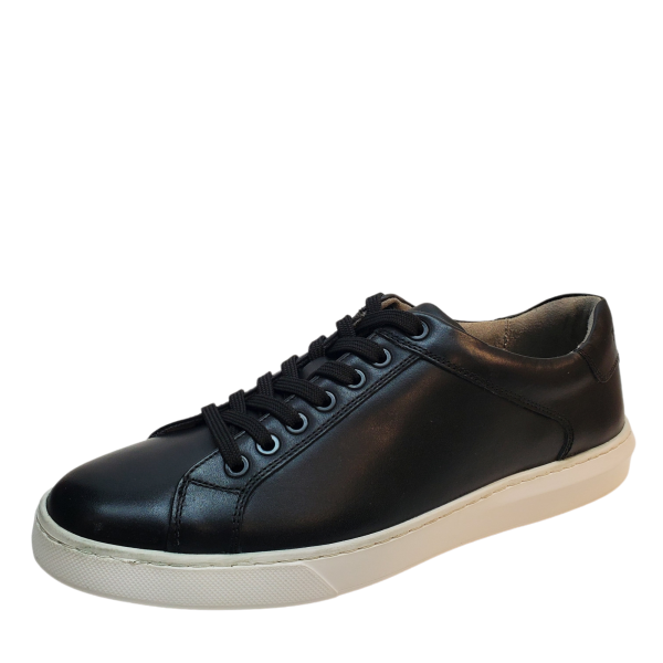  Low Black Leather Lace-Up