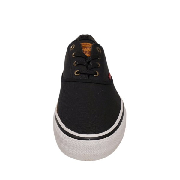 Levis Mens Ethan Canvas II Sneakers Black  Affordable Designer Brands |  Affordable Designer Brands