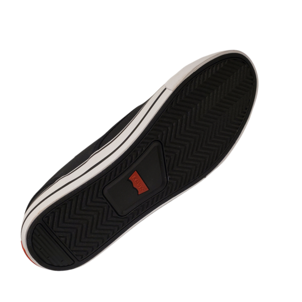 Levis Mens Ethan Canvas II Sneakers Black  Affordable Designer Brands |  Affordable Designer Brands