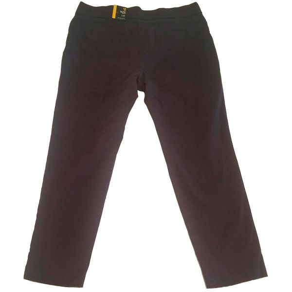 Style & Co Slim-Leg Tummy-Control Mid Rise Plus Size Pants Carbon Grey Size  18 Affordable Designer Brands