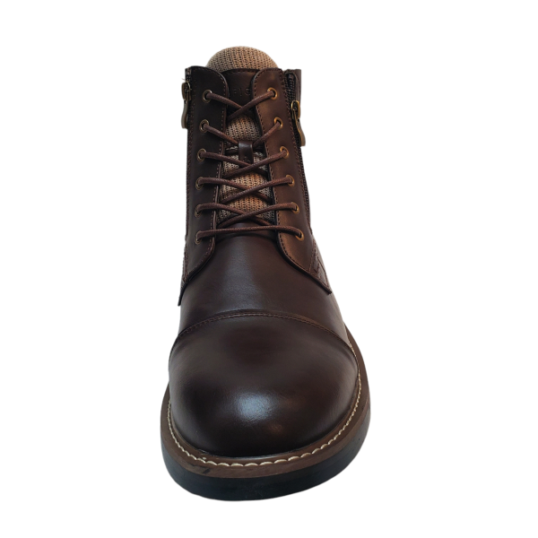 Tommy Hilfiger Men's Dress Casual Shoes Hyder Zipper Ankle Boots 13M Dark Brown Designer Brands | Affordable Designer Brands