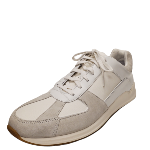 Vince Men's Griffin Lace-up Sneakers Leather White Horchata 10M Affordable  Designer Brands