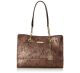 Anne Klein Coast Is Clear Small Chain Rust Copper Snake Tote