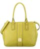 Anne Klein Return To Nature Large Yellow Satchel Handbag by Affordable Designer Brands