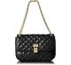 Anne Klein Sweet Charity Ii Black Shoulder Handbag Front From Affordable Designer Brands