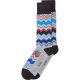 Alfani Mens Chevron Stripe Seamless Toe Casual Socks Gray 10-13