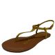 American Rag Krista Womens T-Strap Manmade Yellow Flat Sandals 9.5 W Affordable Designer Brands