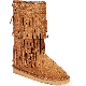 American Rag Senecah Cold-Weather Fringe Boots Chestnut