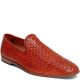 Anthony Veer Mens Theo Slip-On Leather Orange Loafer 12 D  from Affordable Designer Brands