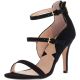 Adrienne Vittadini Georgino Dress Sandals Suede Black 8M from Affordabledesignerbrands.com
