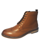 Bar III Mens Hendrix Wingtip-Toe Brogue Leather Boots Tan Brown 8.5 M from Affordable Designer Brands