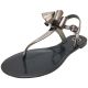 Bcbgeneration Delightful Bow Flat Thong Sandals Matte Bronze Affordable Designer Brands