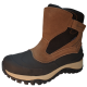 BEARPAW Mens Overland Waterproof Mixed Media Boot Brown 10 M from Affordable Designer Brands