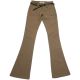 Be Bop Juniors Bootcut Pants with Belt in Waist Khaki Dark Beige 0 from Affordable Designer Brands