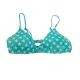 Bikini LabSwimsuit Bikini Top with Star pattern Turquoise Xlarge