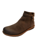 Born Womens Shoes Wynter Leather Zipper Brown  Ankle Booties  from Affordable Designer Brands