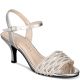 Caparros Womens Quirin Suede Open Toe Special, Silver Metallic 8M from Affordable Designer Brands