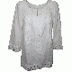 Charter Club Linen Lace-Trim Peasant Top Bright White Medium