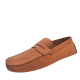 Carlos By Carlos Santana Men's Ritchie Casual Slip On Leather Loafers 13D Camel from Affordable Designer Brands