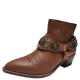 Carlos by Carlos Santana Women's Marlene Western Leather Boot Cognac Brown  6.5 M US UK 4.5 EUR 36.5 CM 23.5 from Affordable Designer Brands