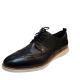 Cole Haan Mens Dress Shoes Grand Evolution Shortwing Wingtip Oxfords Black Ivory 13M Affordable Designer Brands