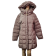 Cole Haan Womens Hooded Polyester Down Puffer Coat Cashew Brown XLarge Affordable Designer Brands