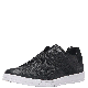 Calvin Klein Mens Baku Tumbled Leather Sneakers Black 