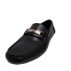 Calvin Klein Mens Karns Emboss Leather Loafers Dark Navy 8M from Affordable Designer Brands