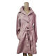 Calvin Klein Womens Belted Water-resistant Hooded Trench Coat Polyester Rosewood Pink XLarge from Affordable Designer Brands