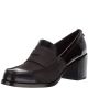 Calvin Klein Women's Pamelyn Box Loafers Leather Black 8M Affordabledesignerbrands.com
