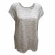 Calvin Klein Performance Cap-Sleeve Open-Side Top T-shirt Grey XLarge