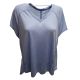 Calvin Klein Performance Relaxed Tie-Back T-Shirt Blue Large