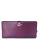 Coach Skinny Leather Wallet Plum