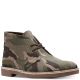 Clarks Mens Camo Bushacre Fabric Green Chukka Boots 9 M from Affordable Designer Brands