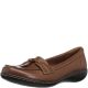 Clarks Collection Women's Ashland Bubble Loafers Leather Brown Tan 8.5M from Affordable Designer Brands