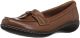 Clarks Collection Women's Ashland Bubble Loafers Leather Brown Tan 9M from Affordable Designer Brands