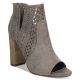 Carlos by Carlos Santana Libbie Fabric Gray Booties 11M from Affordable Designer Brands