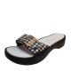 Dr Scholls Womens  Shoes Rock On Max Cushioned Slide Sandals Black Gingham 10M from Affordable Designer Brands