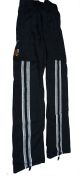 Nike 115861 Mens Athletic X-Large Black with Grey Stripe Track pants
