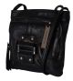 Franco Sarto Romy Black Leather Crossbody Handbag
