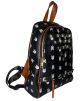 Steve Madden Bscuti Black and white Print Backpack With Studded design Front From  Affordable Designer Brands