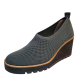 Eileen Fisher Womens Shoes Marie Slip On Cushioned Pumps 10M Grey Graphite from Affordabledesignerbrands.com