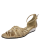 Easy Street Womens Tarrah Evening Sandals Gold Glitter 6M from Affordable Designer Brands