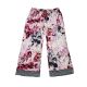 Ellen Tracy Women Plus Size Contrast-Cuff Pajama Pants Pink Bouquet 1X Affordable Designer Brands